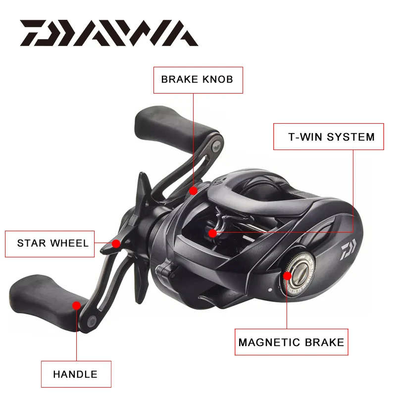Рыболовная катушка DAIWA TATULA ELITE/tatula ELITE P/F низкопрофильная 7RB + 1RB макс. нагрузка 5 кг/5