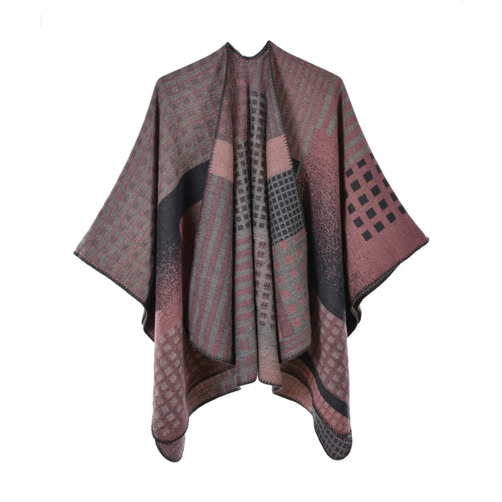 Модный женский шарф в полоску Сезон осень-зима Кашемировые теплые толстые мягкие