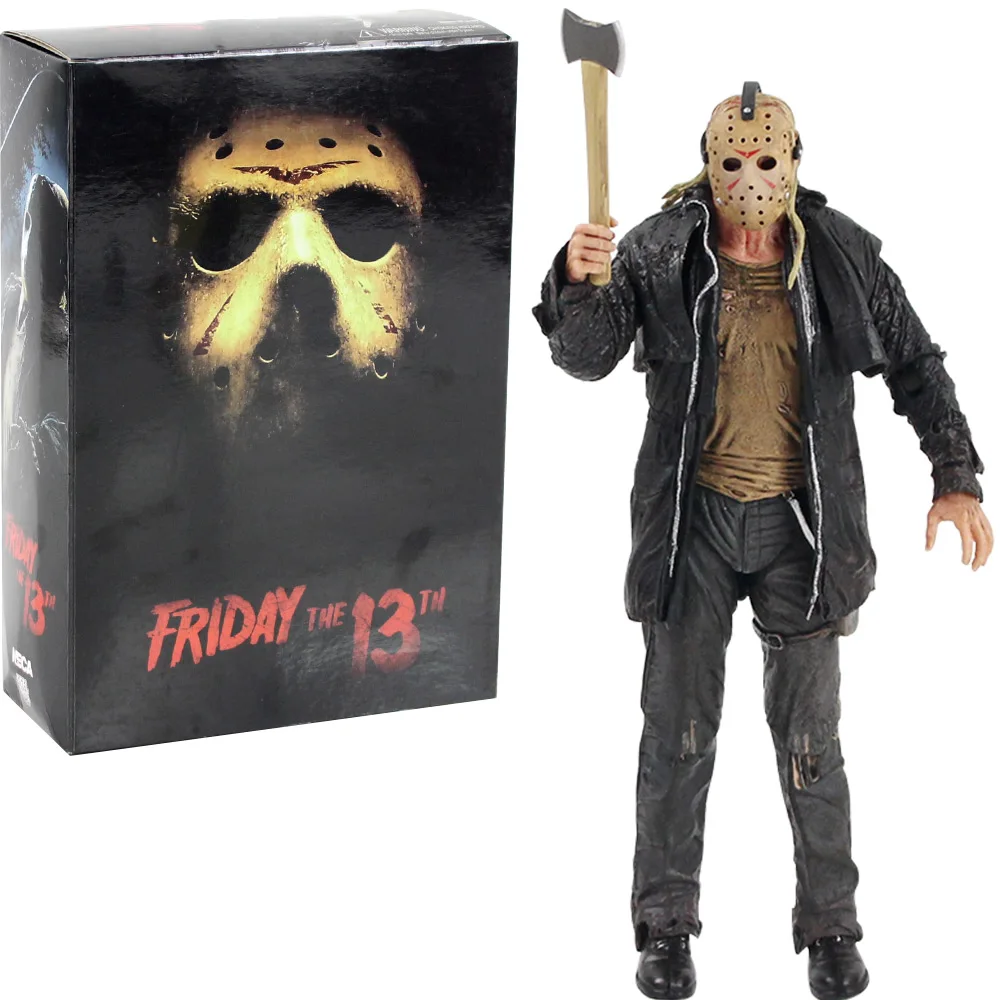 NECA 2009 Deluxe Auflage пятница 13-го Джейсона вурхеса ПВХ экшн-фигурка Коллекционная
