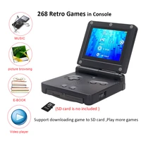 handheld game players 32 bit 2 8 inch mini video gaming console with 268 retro classic games support downloading games for gba