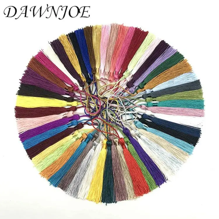 20 шт. 8 + 5 см смешанных цветов кисточка из хлопка и шелка для изготовления подвесок