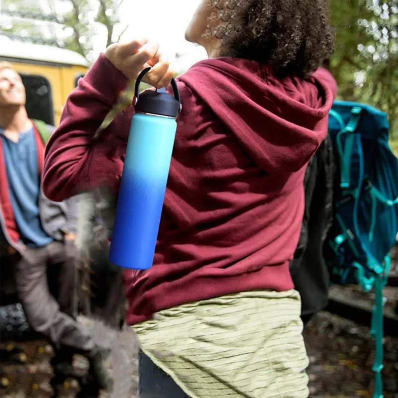 Бутылка для воды из нержавеющей стали с двойными стенками 500/1000/1200 мл|Спортивные