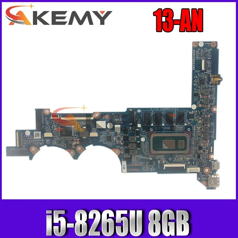

Akemy для струйного принтера HP PAVILION 13-AN0010CA 13-это Материнская плата ноутбука L37350-601 L37350-501 i5-8265U 8 Гб DA0G7DMB8D0 100% рабочих