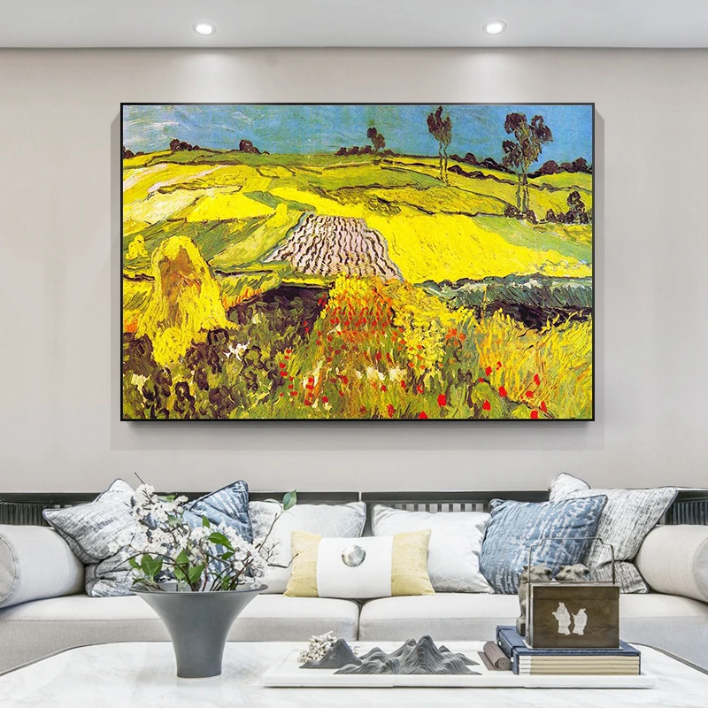 Ван Гог &quotЗвездное небо&quot миндальное дерево вечерние холст картины Плакаты и