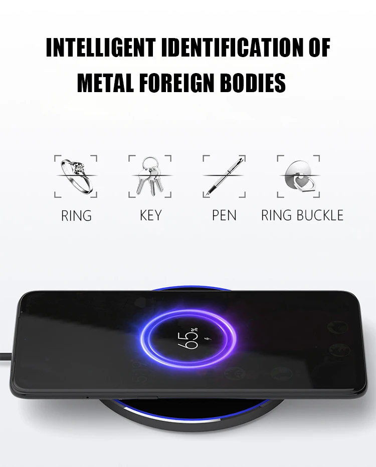 15 Вт Qi Беспроводное зарядное устройство Быстрая зарядка для huawei mate 20 Pro samsung Note 10 Plus металлическая Беспроводная зарядка для iPhone X Xs Max 8