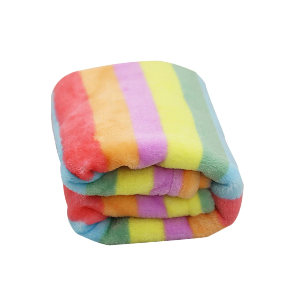 1 шт. одеяло для питомца Фланелевое теплое собаки Радужное покрывало сна мягкое