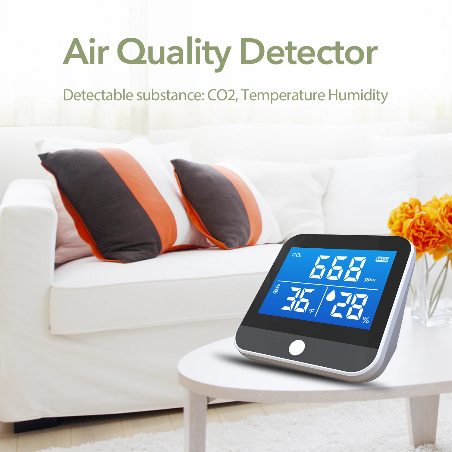 

DM306C Portable CO2 Temperature Humidity Monitor Multifunctional Infrared NDIR Detector Accurancy Efficient Air Quality Analyzer