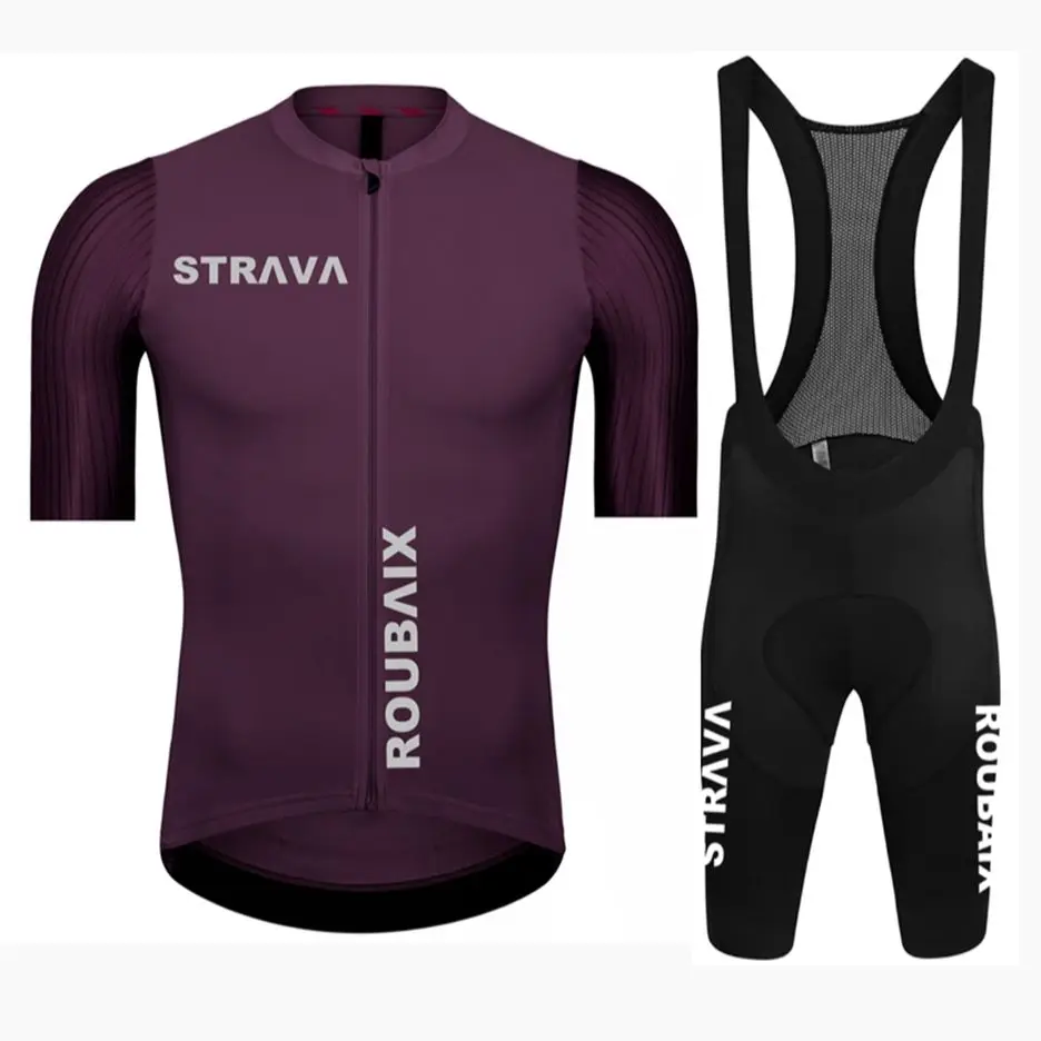 

STRAVA ROUBAIX cycling jersey 19D gel bike shorts suit MTB Ropa Ciclismo mens summer bicycling Maillot culotte clothing