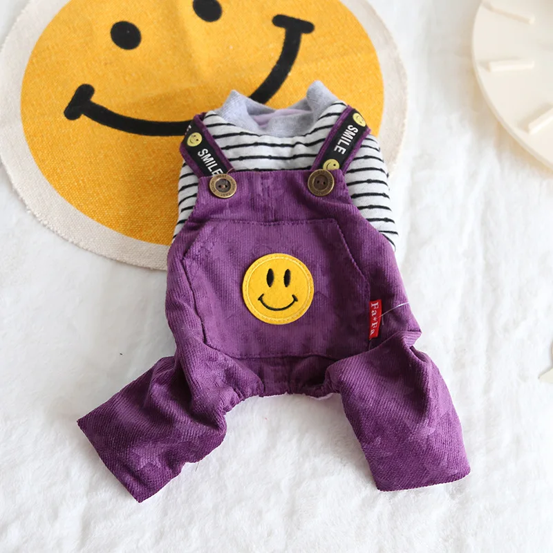 Новинка 2019 однотонная осенне зимняя одежда для собак в стиле ретро на бретелях