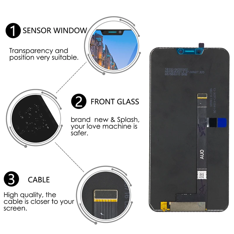 6 2 &quotоригинал для Asus Zenfone 5z ZS620KL ЖК дисплей сенсорный экран с рамкой дигитайзер