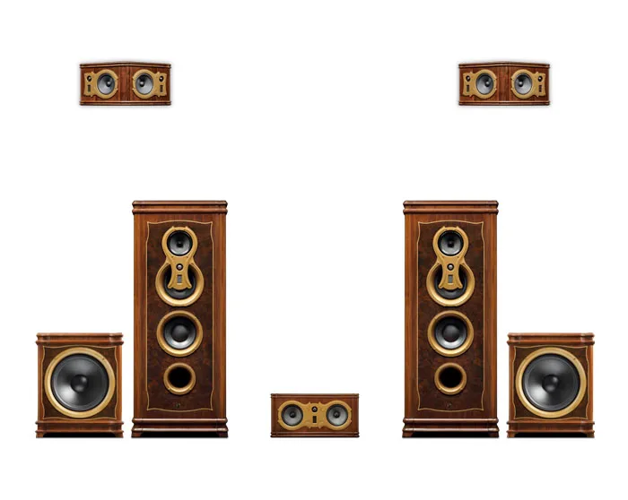 HIVI Swans F8 домашний кинотеатр античный HiFi система передняя центр F10C задняя F10R
