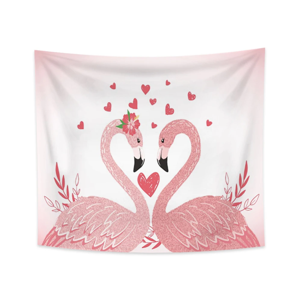 Модный гобелен кассеты с изображением фламинго единорога милые свежие