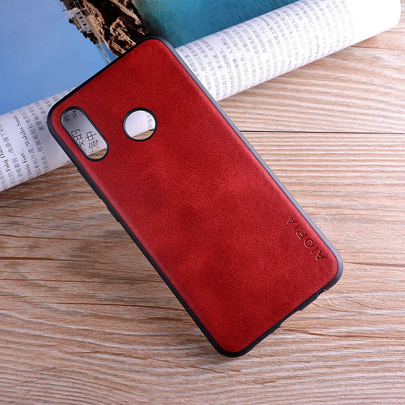 Чехол для huawei p20 lite роскошный винтажный кожаный чехол в деловом винтажном