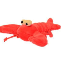 10pcslot plush keychain stylish 12cm favorite simulation lobster crab red decoration festival kids pendant