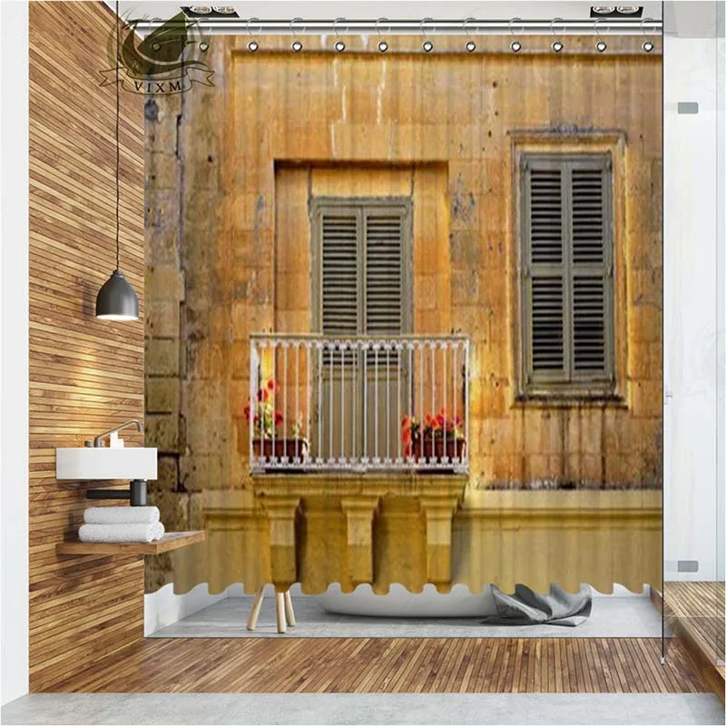 Шторы для душа Vixm в Западном городке водонепроницаемые занавески из полиэстера