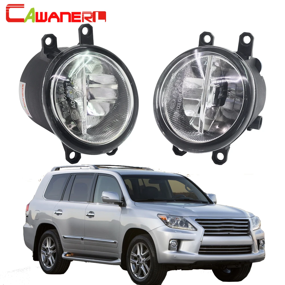 Cawanerl для Lexus LX570 2008 2011 Автомобильный Стайлинг H11 светодиодный туман светильник 4000LM