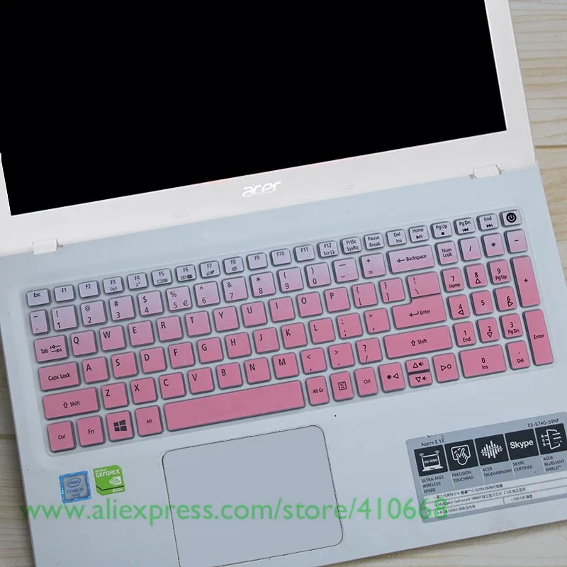 Защитный чехол для клавиатуры Acer Aspire 15 6 17 дюймов кожаный E5 774G ES1 523 с рисунком из