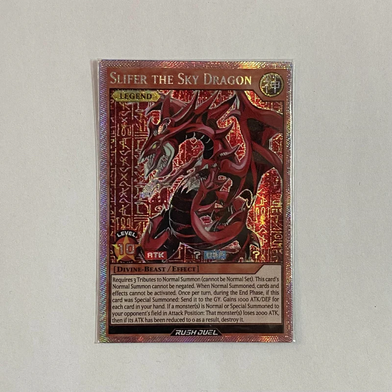 

Yu-Gi-Oh DIY Sky Dragon RD Comic Three Fantasy Gods Cartoon Style Toy Hobby Game Collection Card (Non-original) Birthday Gift