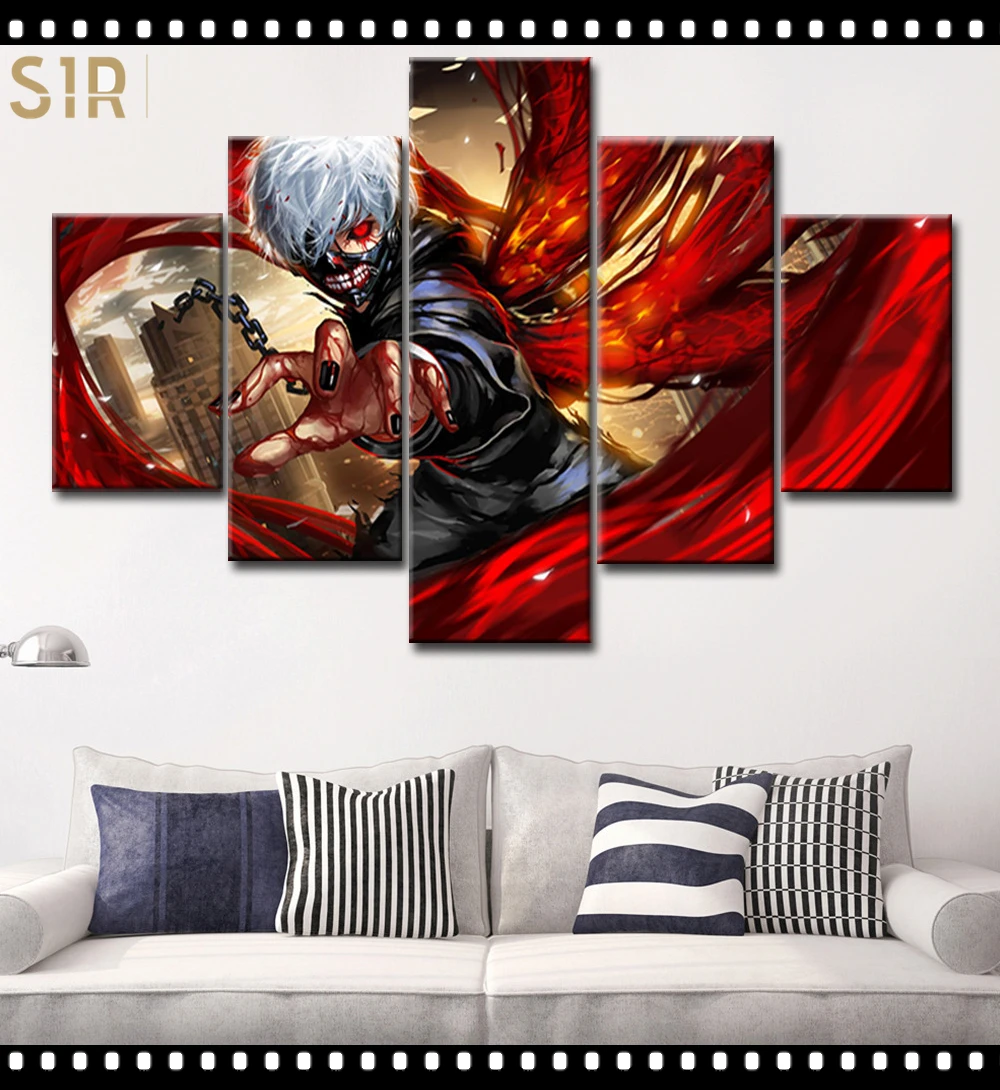 

Tokyo Ghoul Decorations for The Five - Part Anime HD Poster Living Room Decoration Room Decor Japan High Popularity Anime