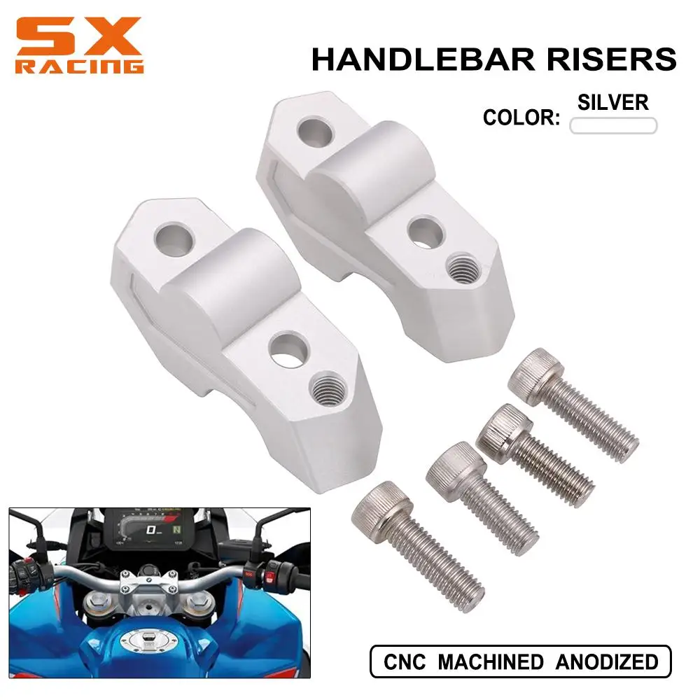 

Motorcycle CNC 22MM NEW Handlebar Risers Clamp Adapter For BMW F750GS F850GS F 750GS 850GS 2018 2019 Street Bike