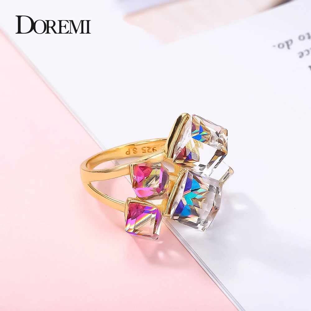 DOREMI 3A циркон девушки Bling ювелирные изделия палец кольцо аксессуары Модные