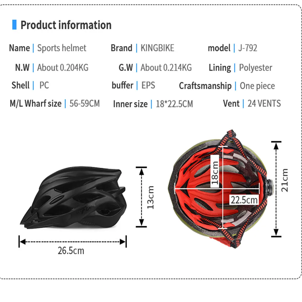 Велосипедный шлем BATFOX цельнолитой ультралегкий для горных велосипедов EPS + PC 56 62