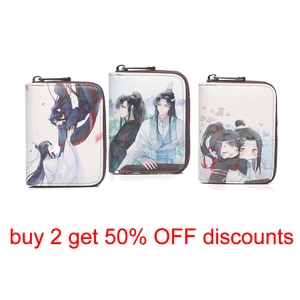 Аниме Mo Dao Zu Shi Косплей Untamed Wei Wuxian Lan Wangji Mdzs держатель для карт сумки на молнии Кошелек Сумочка подарки для девочек CS284