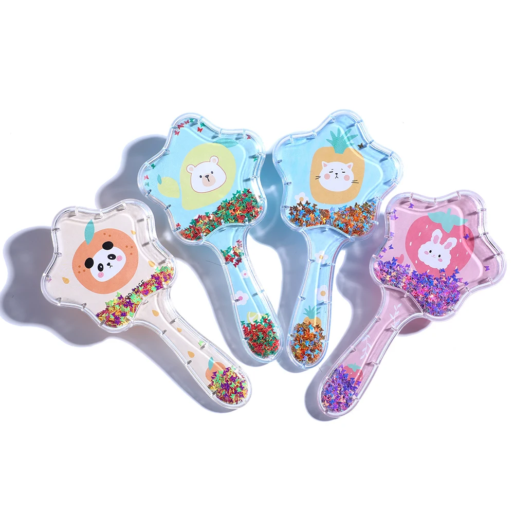 

Cartoon comb star glitter air bag comb plastic hairdressing comb five-pointed star comb unicorn air cushion comb