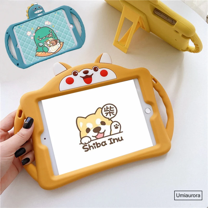 

Детский мультяшный Чехол для IPad 9,7 2018 2017 8th 7th Gen 10,2 2020 Mini 5 Air 2 3 4 10,9 Pro 10,5 11 2021, силиконовый чехол с подставкой