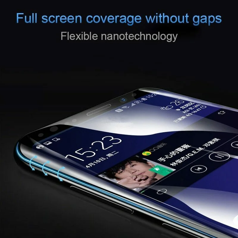 Передняя и задняя 3D полная защитная пленка из ТПУ для Samsung S8 S9 S10 Plus мягкая