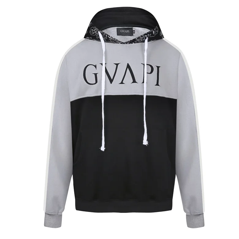 GUAPI GVAPI MMXV Пейсли печать Малиново-Красный Пейсли облако серый Пейсли Призрак белый Пейсли Толстовка мужская