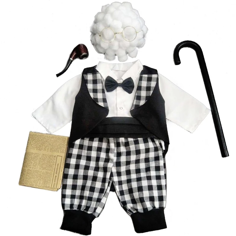 

Newborn Photography Props Cosplay Grandma Hat Baby Photo Shooting Clothes Outfit
