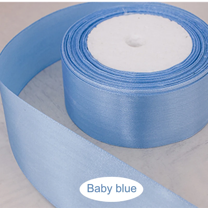 Атласная лента ширина 4 см рулон 23 м для упаковки тканей тюля сделай сам украшения