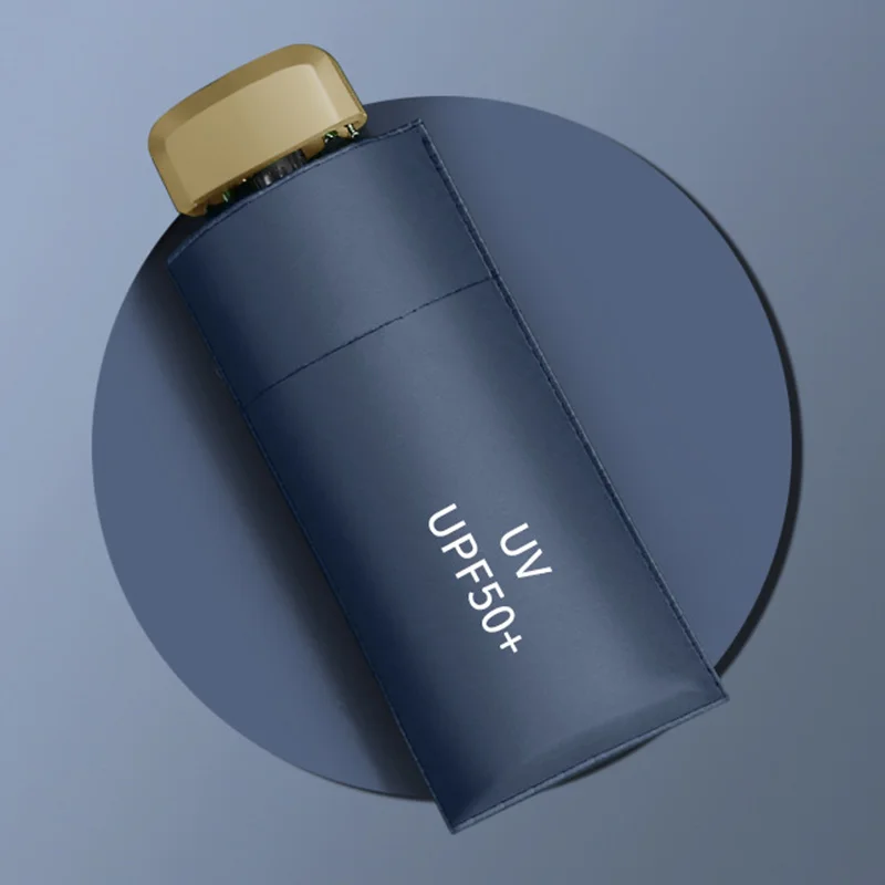 Зонт от солнца УФ складной зонт Женский дождя двойного назначения компактный