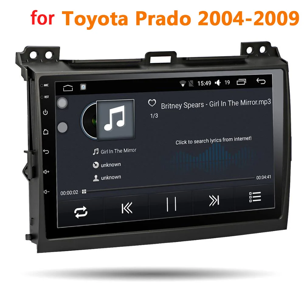 Автомагнитола 2 Din 9 дюймов Android 1 Gps для Toyota Land Cruiser Prado 120 2004 2005 2006 2007 2008 2009