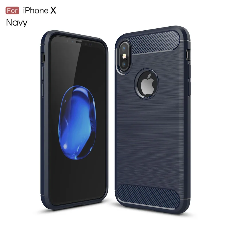 Мягкий чехол для iPhone X XS XR безопасный Ударопрочный силиконовый ТПУ телефона Apple Max