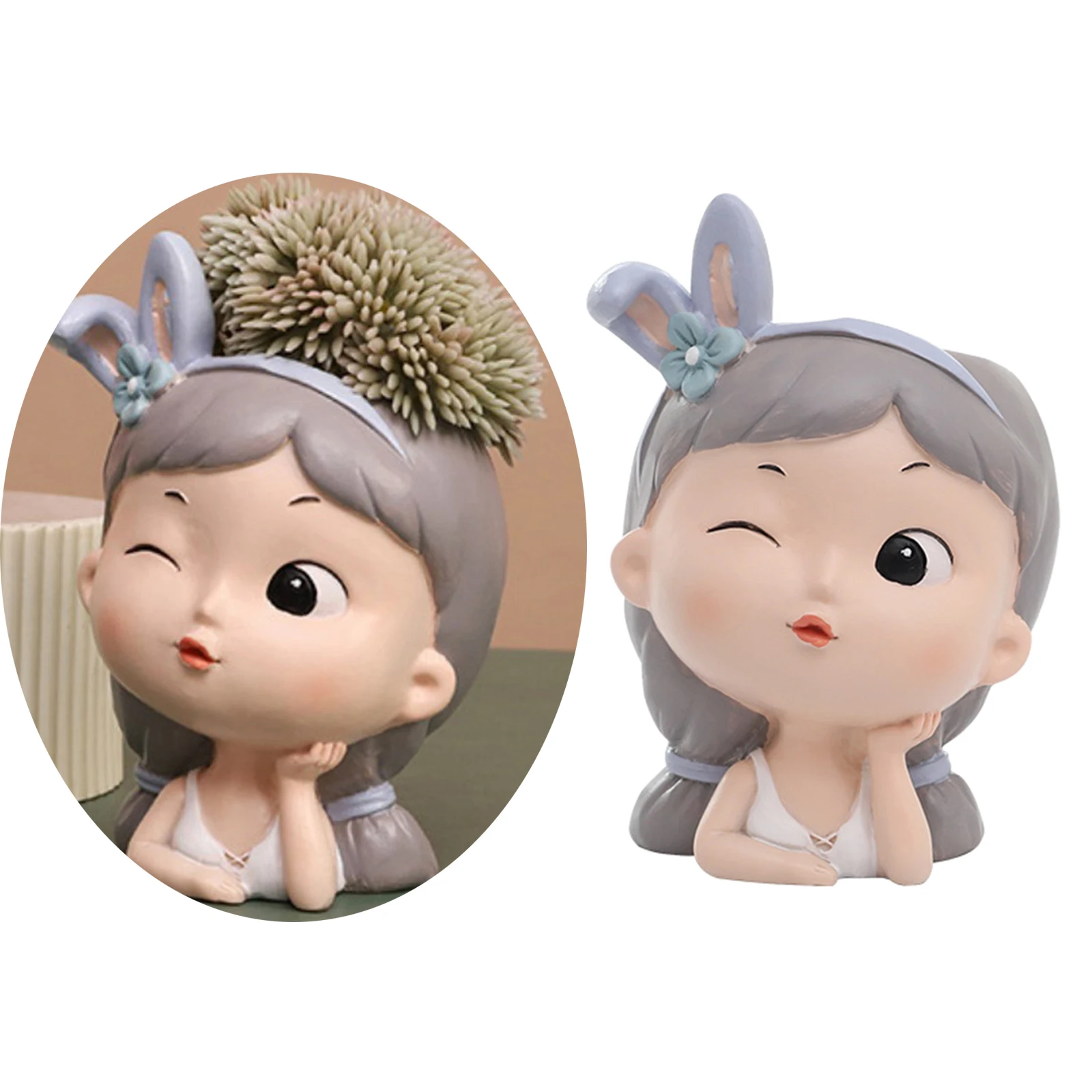 Милая девочка горшки для суккулентов с дренажным отверстием Большие Горшки