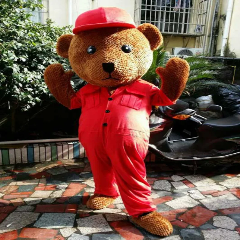 Костюм талисмана из меха плюшевого мишки Костюмы для косплея Вечерние наряды игр