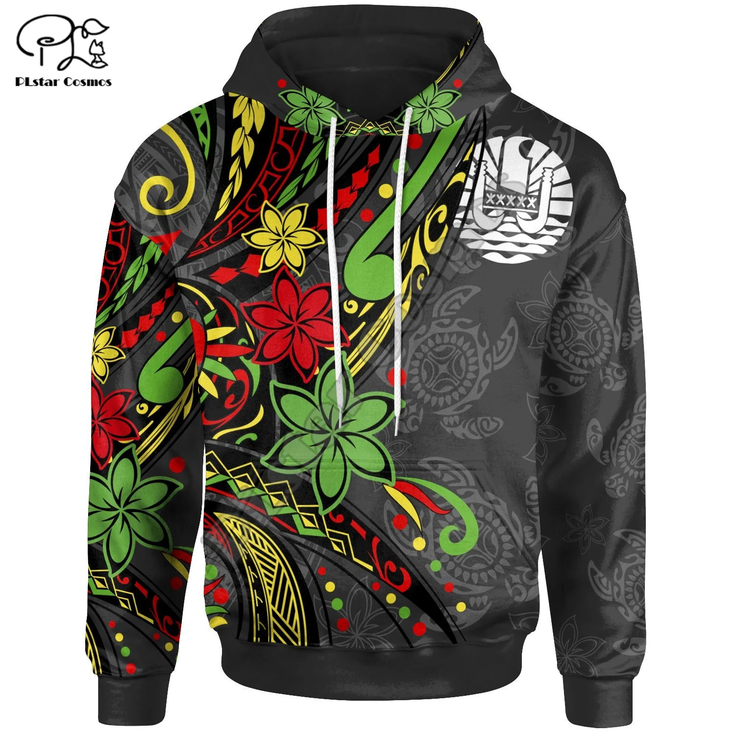 

NewFashion French Polynesia Tahiti Country Tribal Culture Retro Tattoo Custom Text Tracksuit Men/Women 3DPrint Funny Hoodies N16
