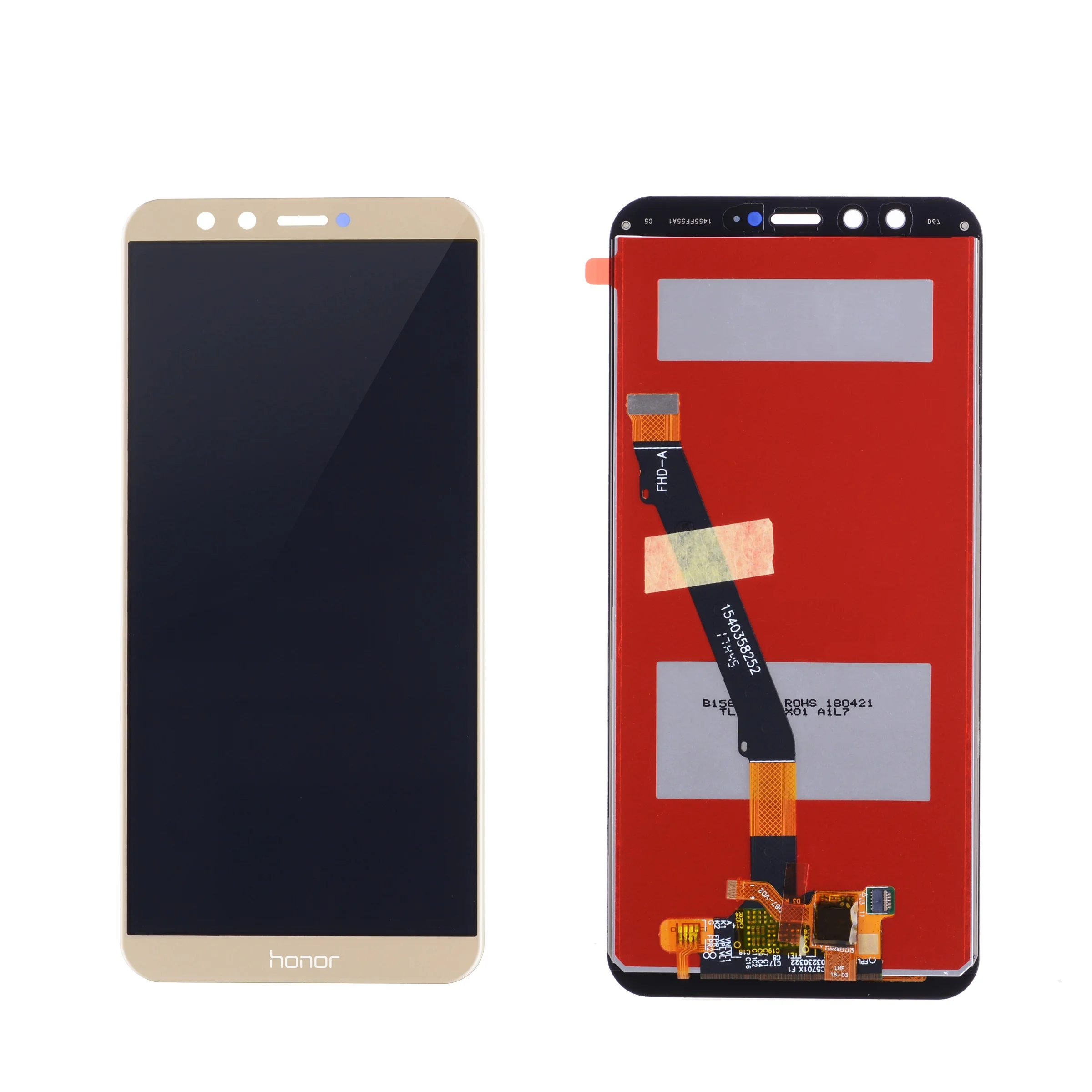 Gold No Frame Дисплей для Huawei Honor 9 lite ЖК-экран для Huawei Honor 9 Lite ЖК-дисплей с рамкой дигитайзер LLD-L31 - Цвет: Gold No Frame