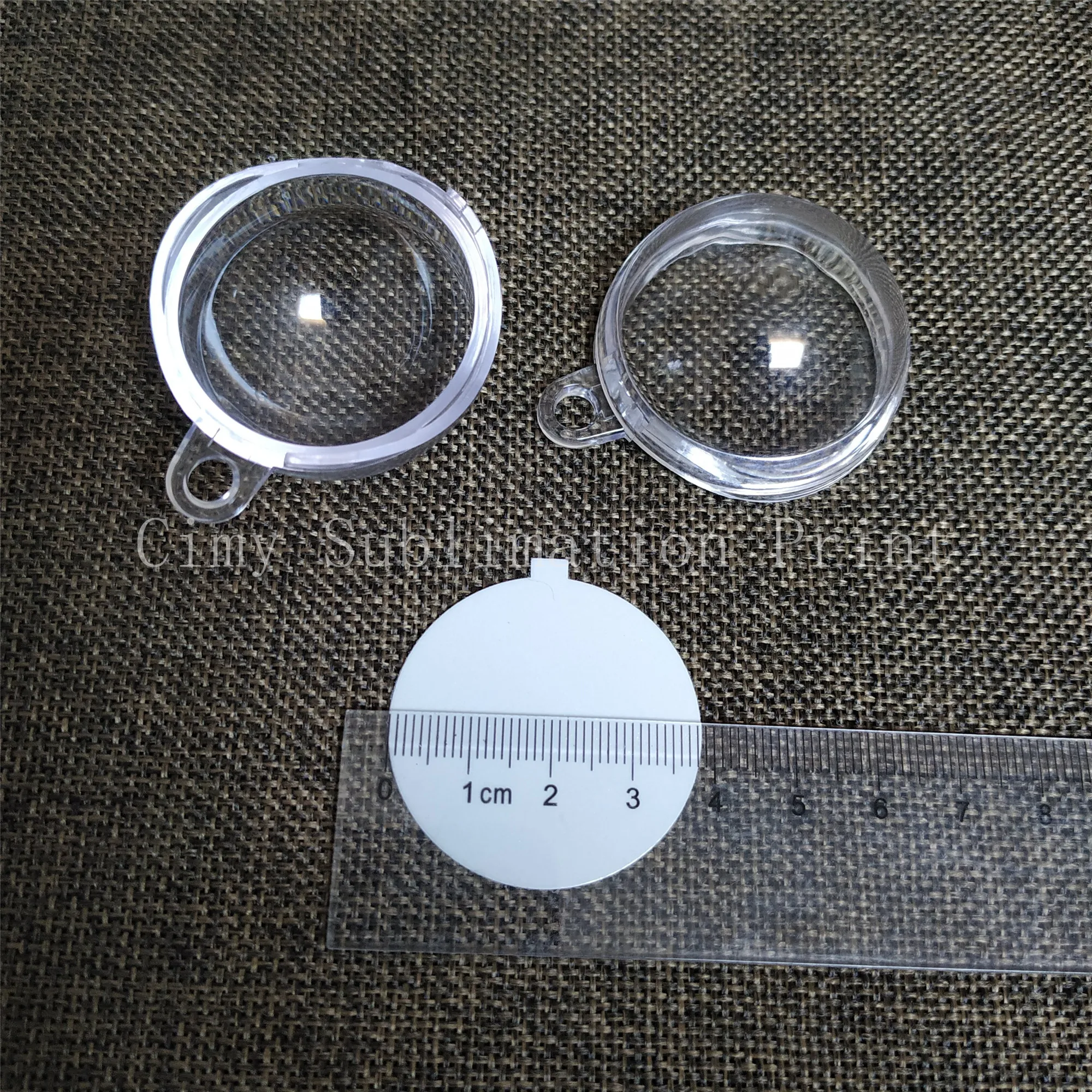 12 шт./лот пустой сублимации круглый украшениями круглой формы для чернила