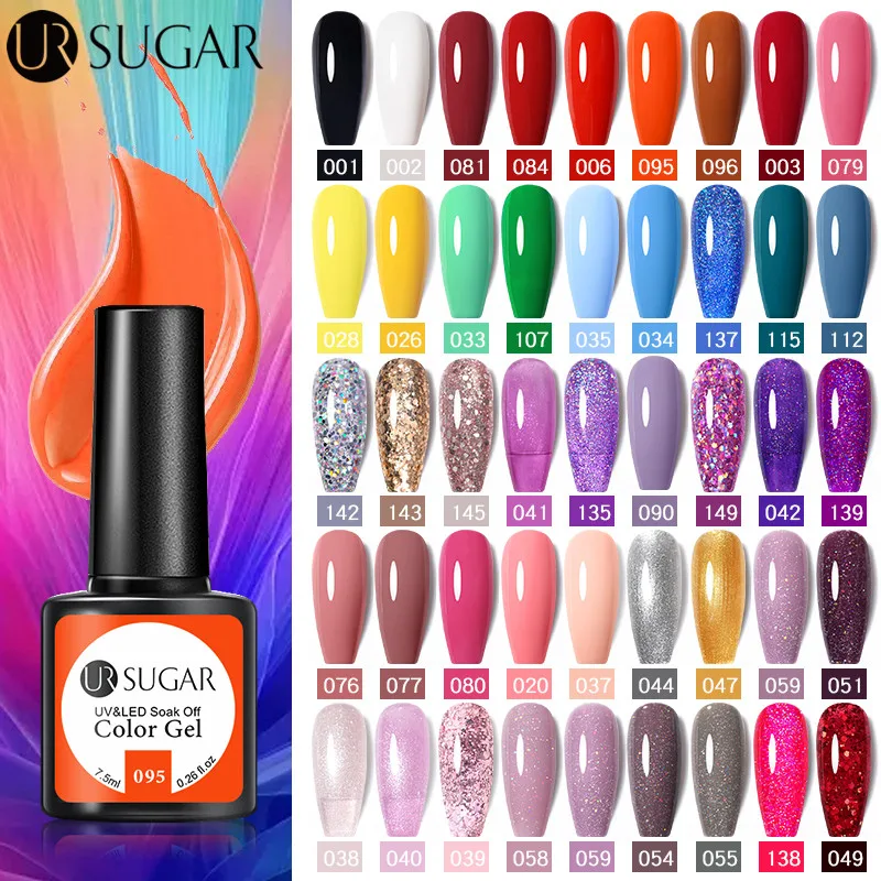 UR SUGAR 7 5 мл Блестящий УФ гель полуперманентный матовый эффект отмачиваемый