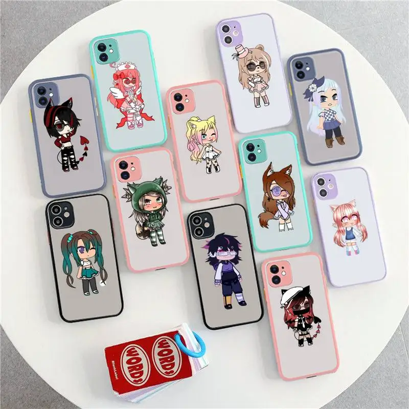 

RuiCaiCa Social game Gacha Life Phone Case for iPhone 11 12 13 mini pro XS MAX 8 7 6 6S Plus X 5S SE 2020 XR case