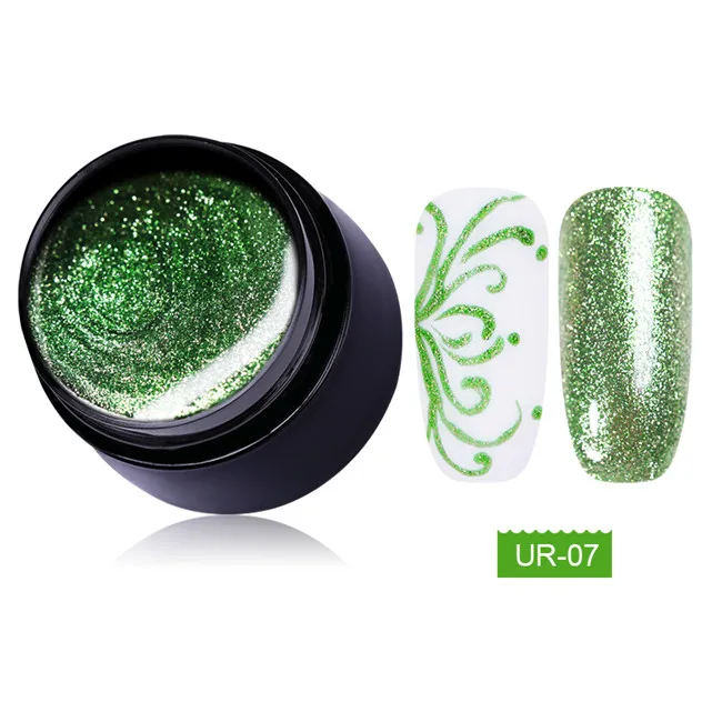 7ml platium 7 Ur Sugar 5 мл голографический гель для ногтей с блестками лак блестящая Лазерная блестка Розовый Фиолетовый Цвет замочить от УФ-гель лак для ногтей - Цвет: 7ml platium 7