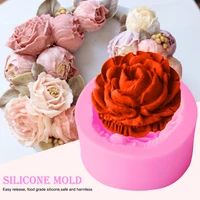 cake decorating tools 3d rose flower silicone mold fondant gift decorating chocolate cookie soap polymer clay baking molds