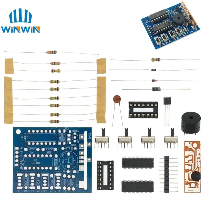 16 музыкальная звуковая шкатулка-16 плата тонов электронный модуль Набор сделай