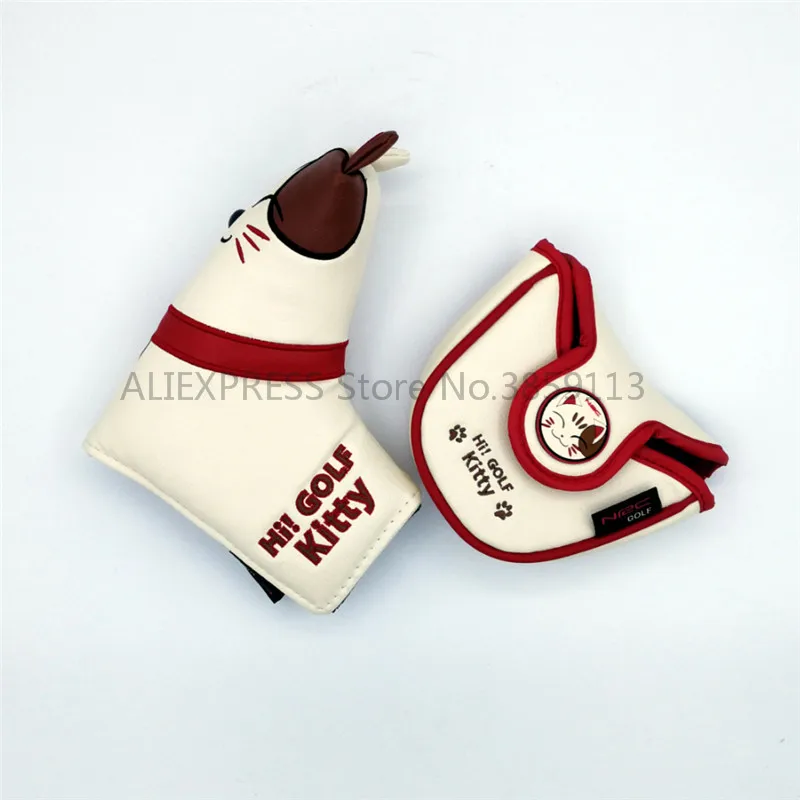 Новинка чехол для головы счастливого кота клюшки гольфа с магнитной застежкой из