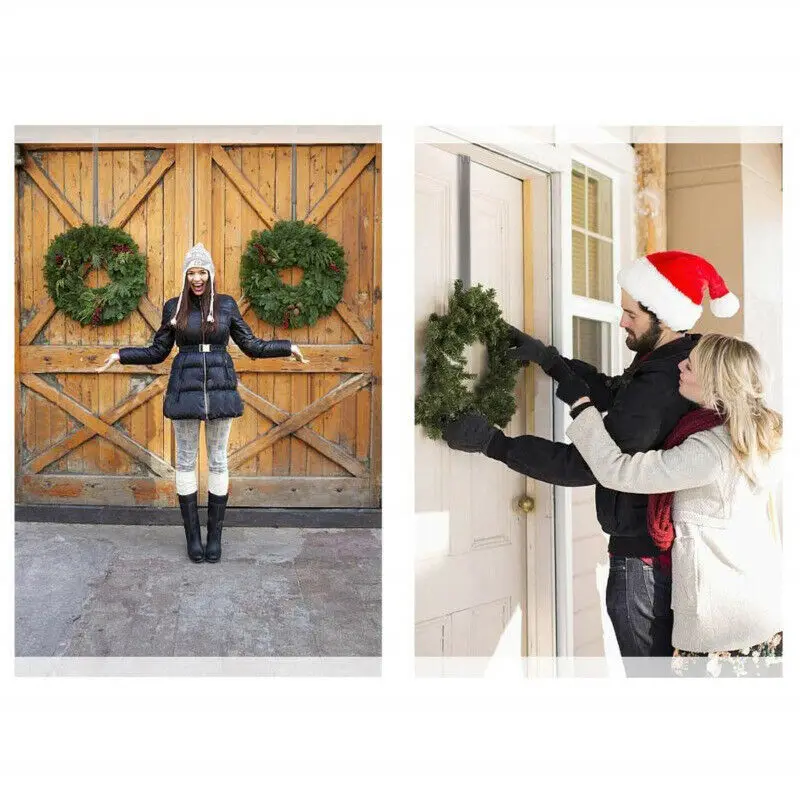 Рождественский венок дверная вешалка крепкий металлический крючок