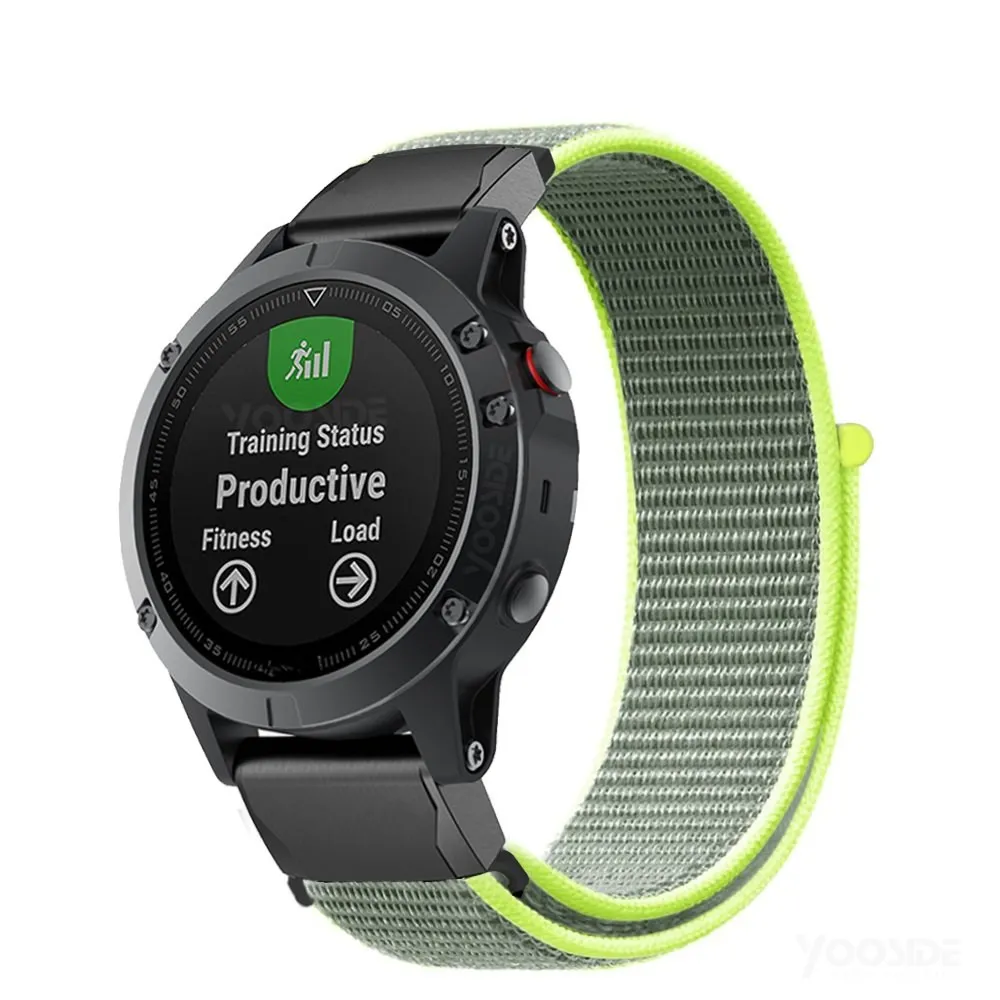 

Fenix 6X/Fenix 5X 26mm 22mm QuickFit Watch Strap Lightweight Nylon Loop Soft Sport QuickDry Wrist band for Garmin Fenix 5