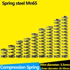 Пружина сжатия, диаметр проволоки 4,0 мм, внешний диаметр 20-42 мм